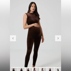 Solid Velvet Gia Bumpsuit